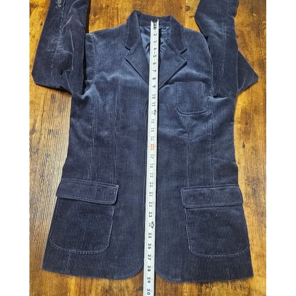 Polo Ralph Lauren Corduroy Blazer Jacket  Youth 18 Navy Blue Cotton Sport Coat